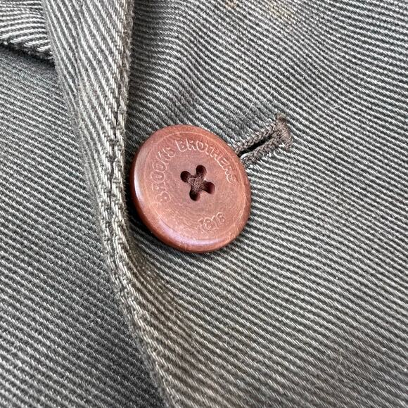 Brooks Brothers Outerwear Green Chore Barn Hunting Field Coat Jacket Safari Line - Picture 5 of 15